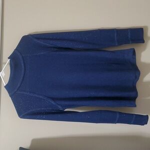 Womens medium, dark blue with shimmer